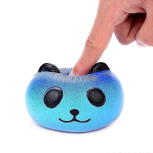 Star Panda Squishy Långsamt Stigande Klämleksaker Pu Simulation Djur Stress Stretch Barnleksak Fest Födelsedag Festival Gåva 9*8*7cm (FMY)