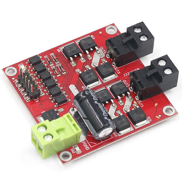 12V 24V 7A 160W Dubbel DC Motor Drivmodul H-brygga L298 Kontrollsignal