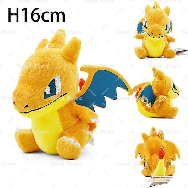 Pikachu Plyschleksak Mega Charizard Y