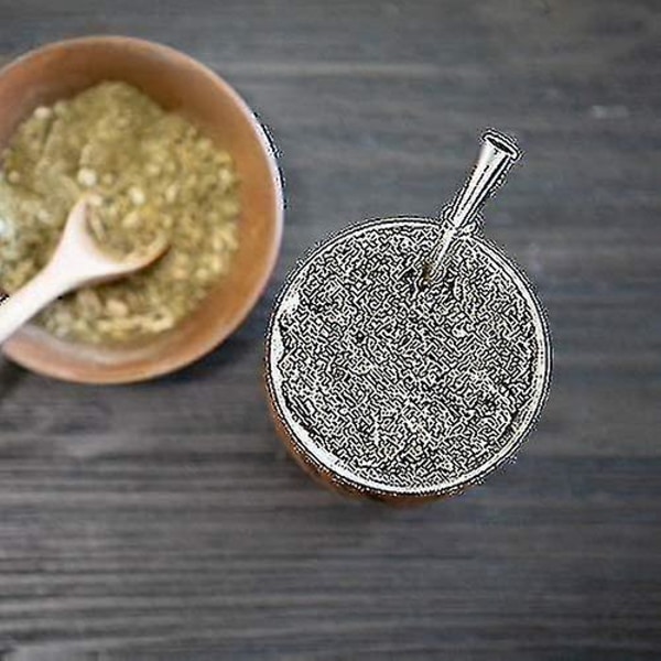 Yerba Mate-set med dubbelväggig 18/8 rostfritt stål Mate-tekopp