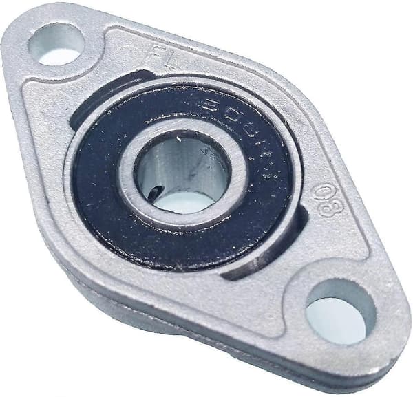 4 stk. Kfl08 8mm Sinklegering Lager Putelagerblokk Flenslager Justering