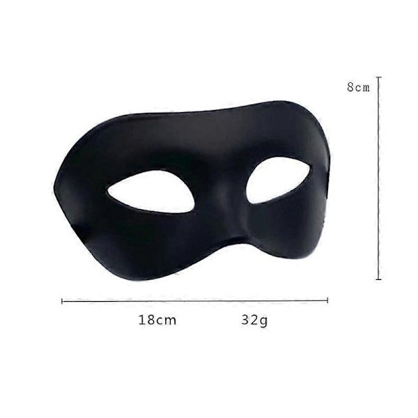 Svart Klassisk Venetianskt Mask, Maskerad Kostym Mask för Män Fest Boll Halloween Mask