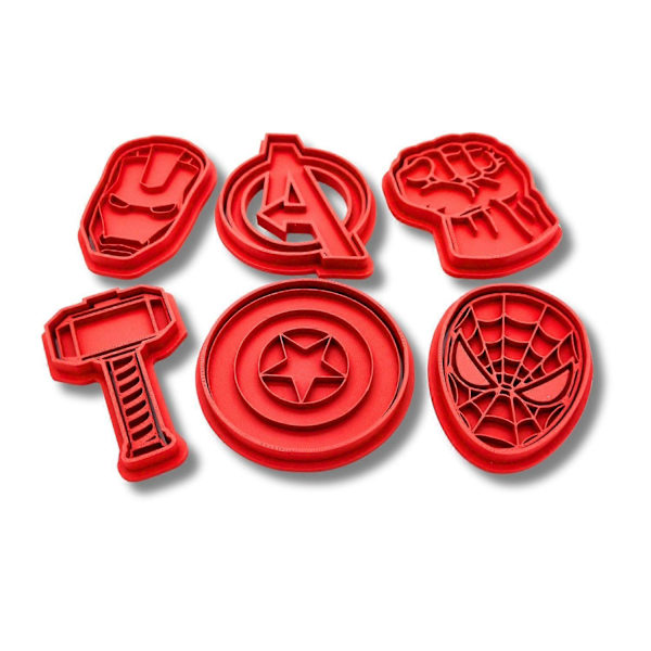6-pack Avengers kakformar
