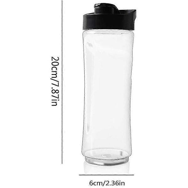 Ersättningsflaska för Smoothie Blender, 20oz Sportflaska med Lock för Oster BLSTPB BLSTP2 Modeller, Smoothie Blender eller Mugg 1pc