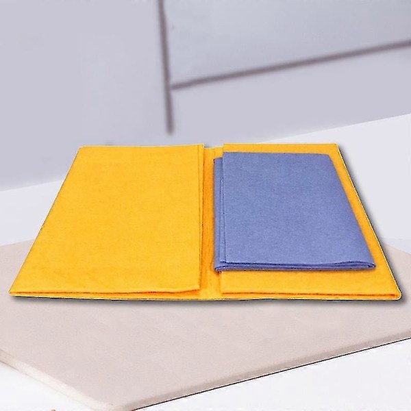 8-pack Hög Effektiv Anti-Fett Bambufibrer Disktrasa Tvätthandduk Absorberande Diskbänk Köks Orange Blue