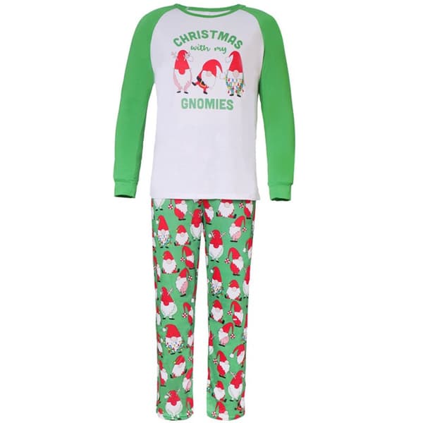 Nytt julepyjamas-sett for foreldre og barn med bokstavtrykk, langermet nattøy 0758 Daddy S