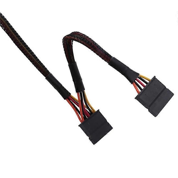 Mini 6Pin till 15Pin X2 SATA Strömkabel för DELL Vostro 3650 3653 3655 Stationär Dator HDD SSD