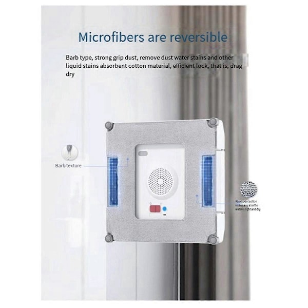 5 st Mikrofiberdukar för W920 850 880 Fönsterputsarrobot, Rengöringsbara och Återanvändbara