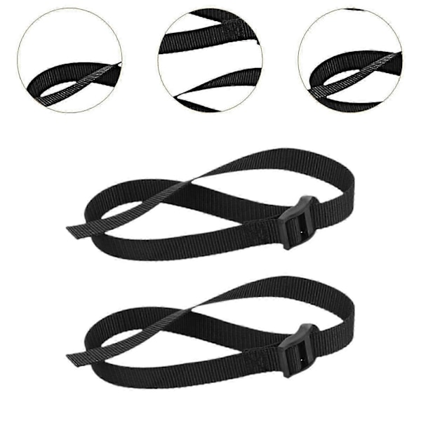 2x Fotremmar för roddmaskin, portabla, enkla att installera, tillbehör - Yvan