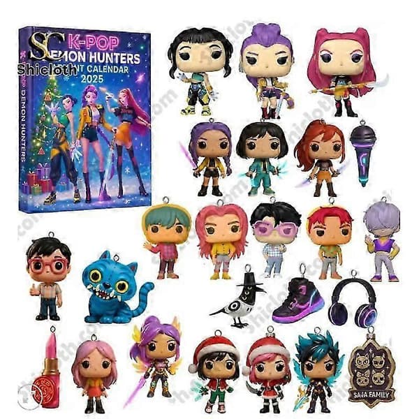 2025 BLACKPINK Adventskalender Blind Box K-Wave Devil Hunter-tema Akryl Juletrepynt