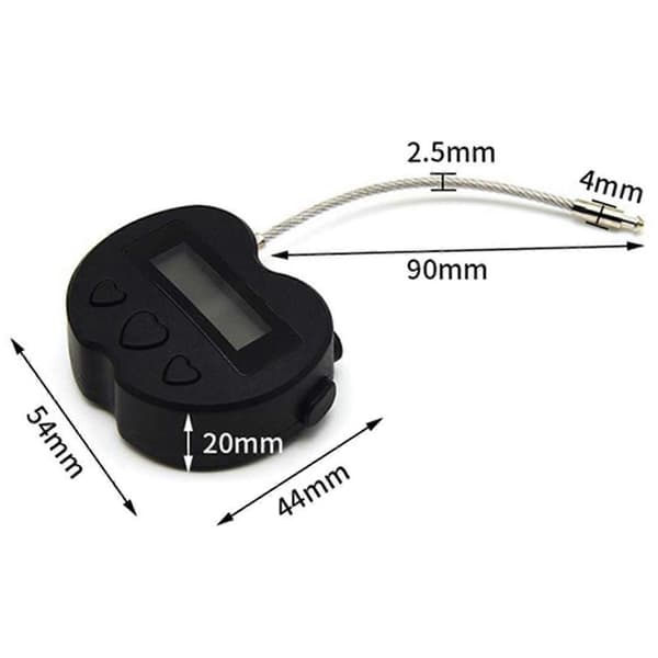2X Smart Tidslås LCD Tidslås USB Oppladbar Midlertidig Timer Hengelås Reiseelektronikk