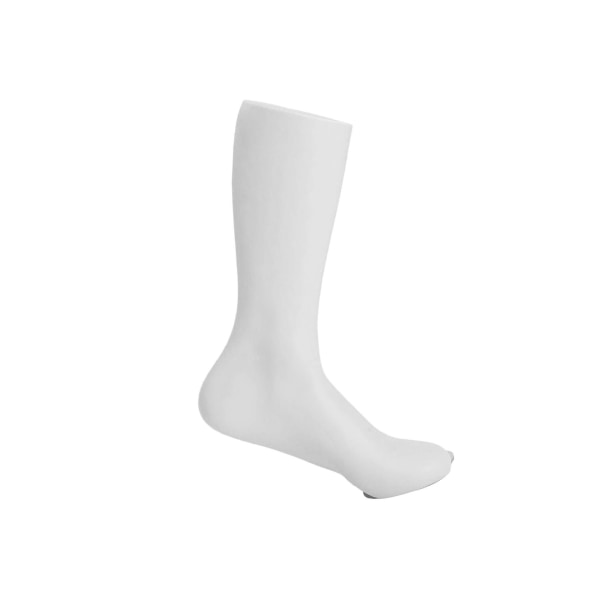 Fristående Man Fötter Skyltdocka Fot Modell Sock Display för White Male Left Foot