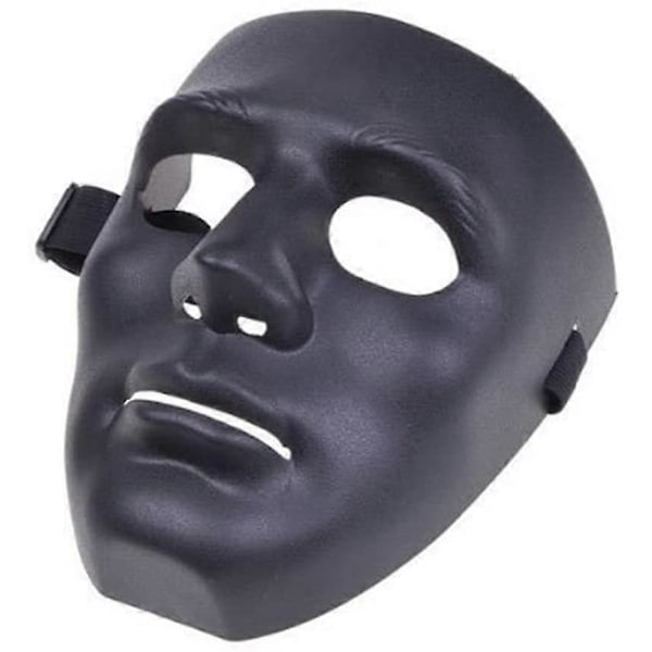 Hip-Hop Dansmask Cosplay Mask För Halloween Maskerad - Svart (FMY)