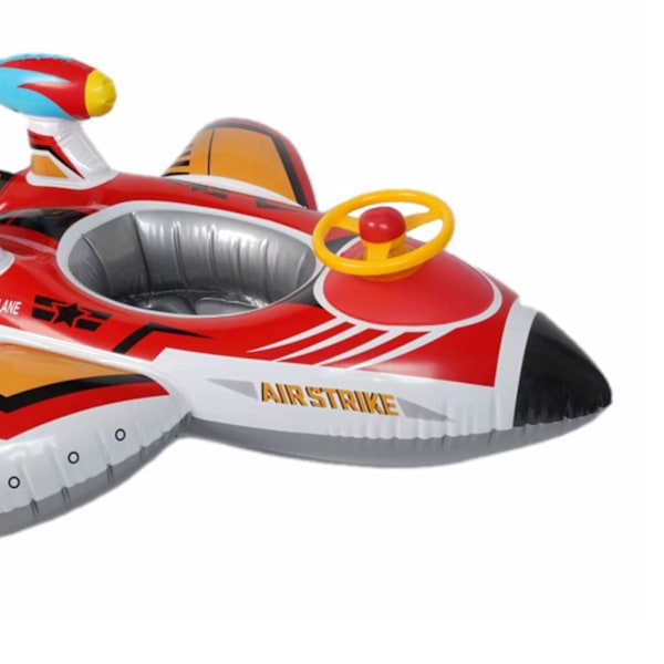 Uppblåsbar Piratbåt Pool Float för Barn med Inbyggd Vattenpistol, Uppblåsbar Ride-on för Barn