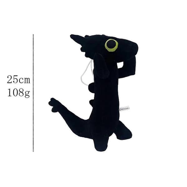 Toothless Dancing Meme Plyschleksak Dansande Drake 25cm Docka Svart