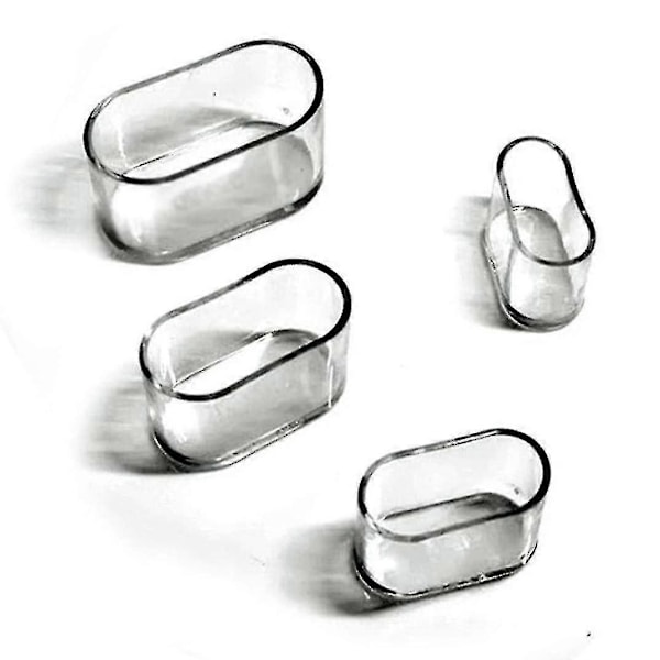 30 st Stolsbensskydd, ovala silikonmöbelfötter Bordsskydd Golvskydd mot repor 15X30MM