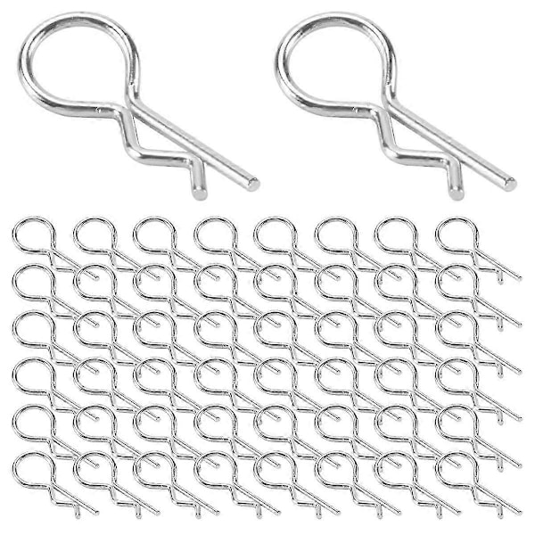 50st Mindre Stålclips S Skyddsstift Böj För 1/10 Rc Bil Fjärrkontroll Leksaker Reat Överträffa Reservdelar S-Yogu