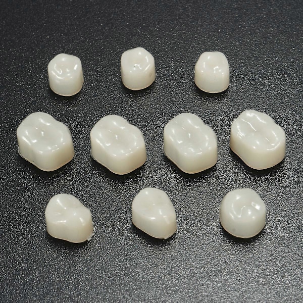 120 st Dentalmaterial Tänder Blandade Temporära Kronor 70 st Främre Framtänder 50 st Molar Bakre Fanér Tänder Tandläkarverktyg