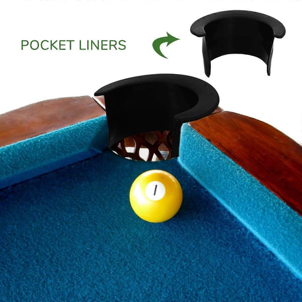 6 ST Biljardbord Fickor Vuxen Pool Table Drop Liners Bord Fickfoder Biljardbord Ram