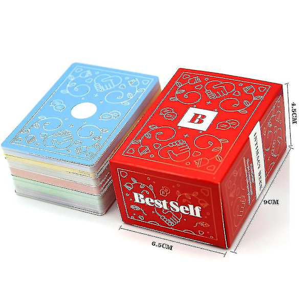 Bestself Intimacy Deck med 150 Relationsskapande Konversationsstartare för Vuxna Par Kortlek Idealisk Present