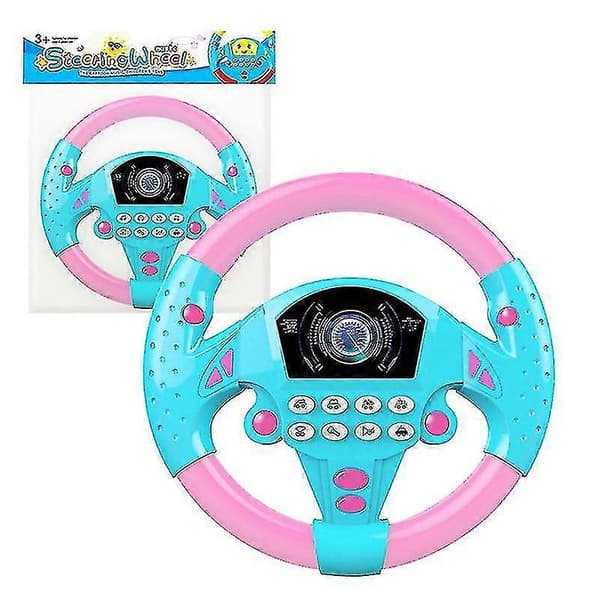 Simuleringsratt Leksak Bil Barn Interaktiva Leksaker Pink Blue