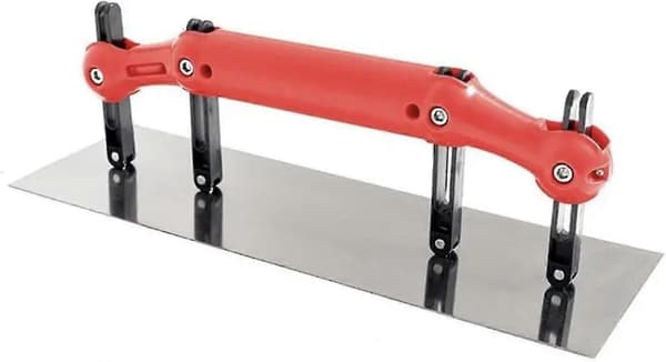 Multifunksjonell malingsskrape, sparkelspade med justerbare buede design for effektiv veggbehandling.