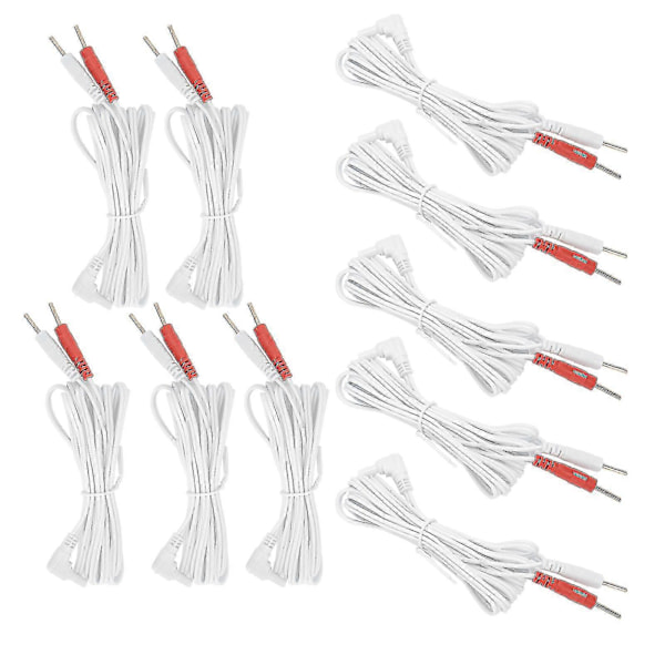 2-i-1 Kabel med Stiftkontakt för TENS-enhet - 10 st/påse, 1,8 m, 2,35 mm