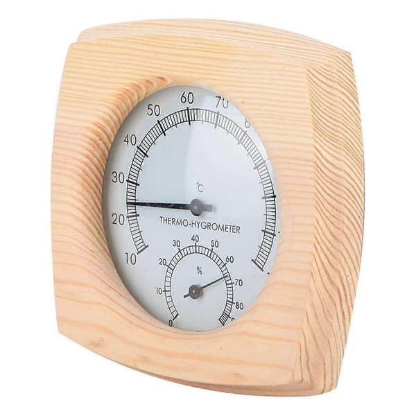 Digitalt badstetermometer med metallskive og hydrometer hygrometer hygrometer hygrometer termomet As Shown