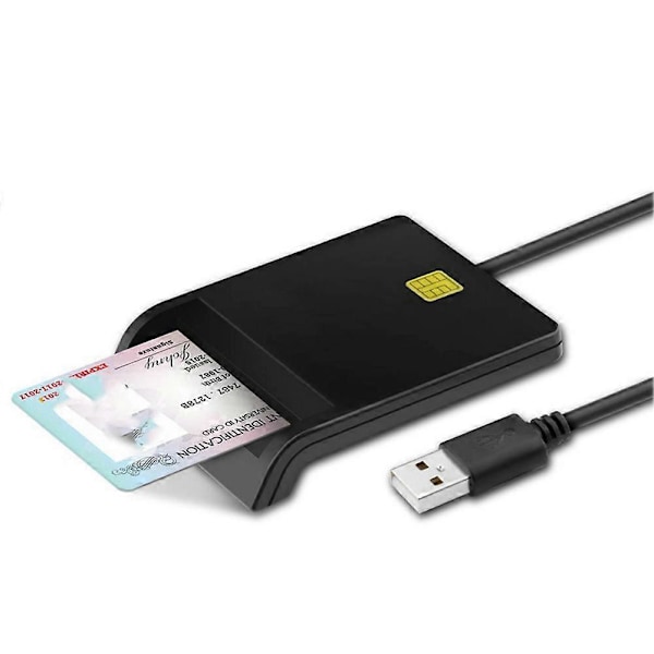 USB Smart Card Reader för Bankkort IC/ID EMV Kortläsare Hög Kvalitet för Windows 7 8 10 för Linux