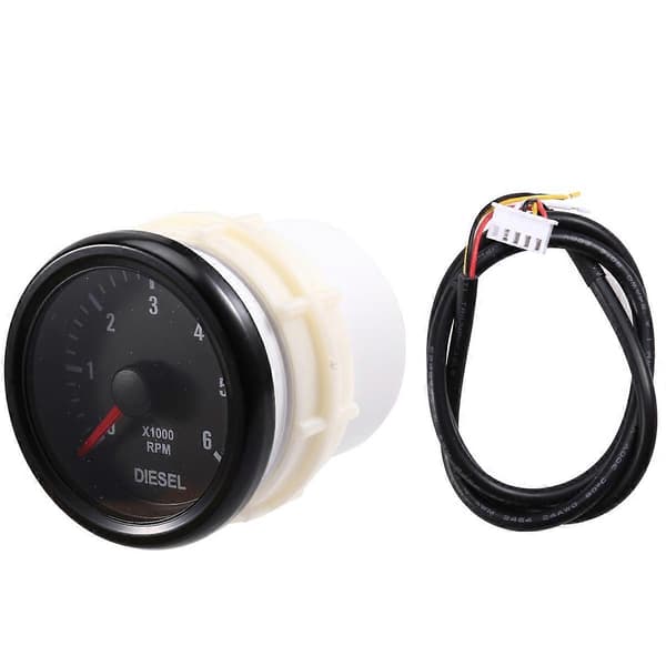 52mm 0-6000 RPM (på dashbord) elektrisk turteller for motor