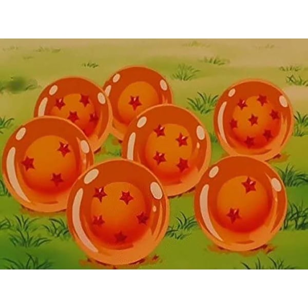 Dragon Balls Komplett Set I Presentförpackning Med Alla 7 Glaskulor
