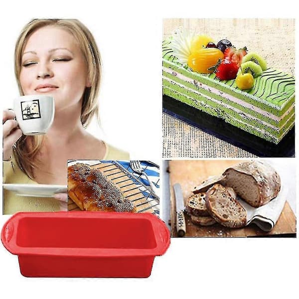 2 stk. Silikoneform til brød Non-stick silikonebageform Nem frigørelse Fiis