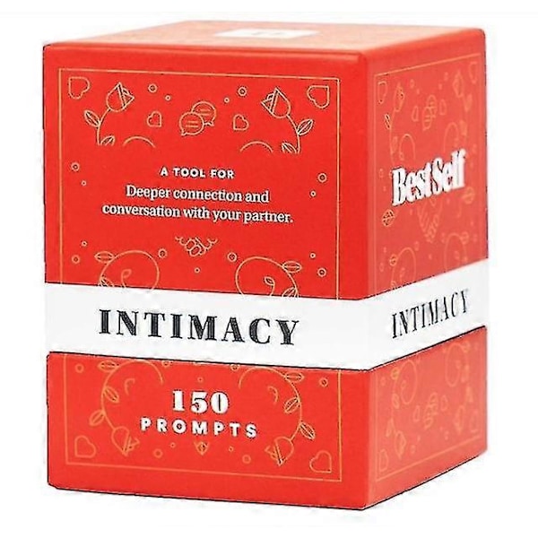 Intimacy Deck av Bestself - Fullt Engelska Romantiska Parspelkort Kärleksfull Dialog Red
