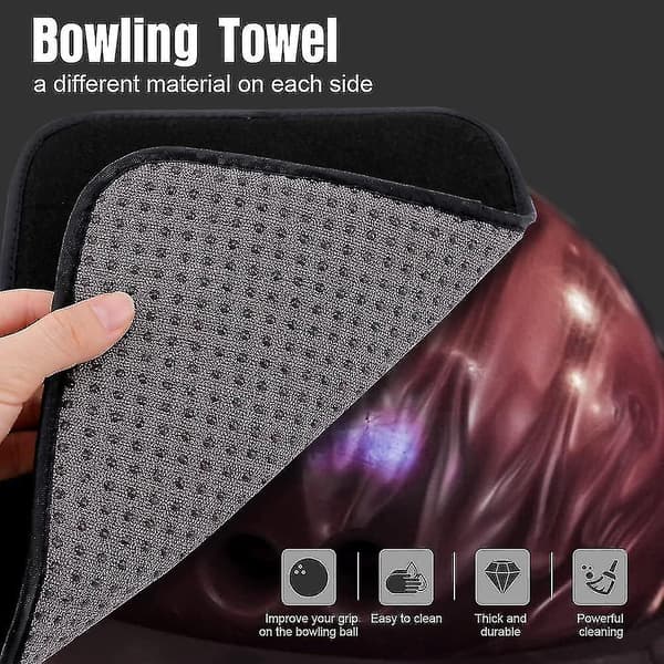 Auniq 9-delt sett med slipeputer til bowlingkuler 500, 1000, 2000 korn med mikrofiberhåndkle til bowling_SJJYV