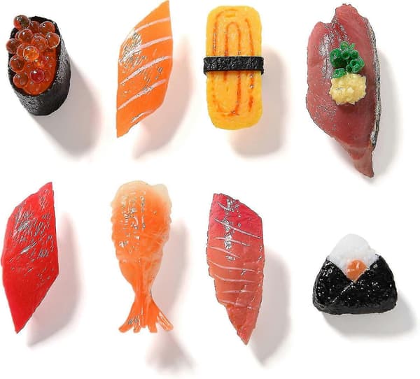 Söta Kylskåpsmagneter - Simulerade Sushi Dekorativa Magneter
