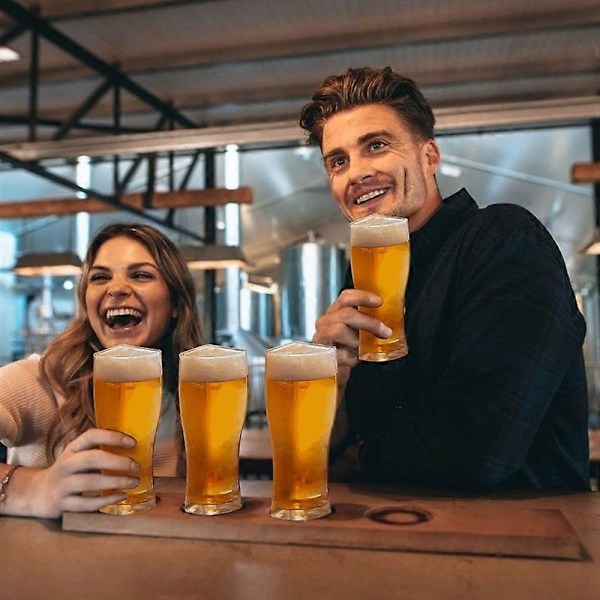 1 Set Ölglas 4 i 1 Kreativa Akryl Super Schooner Ölmuggar med Stor Kapacitet för Barer L