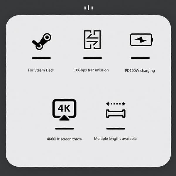 100W Type C til Type-C USB C-kabel 90 grader 10G Hurtigladekabel Vinkelrett 1m