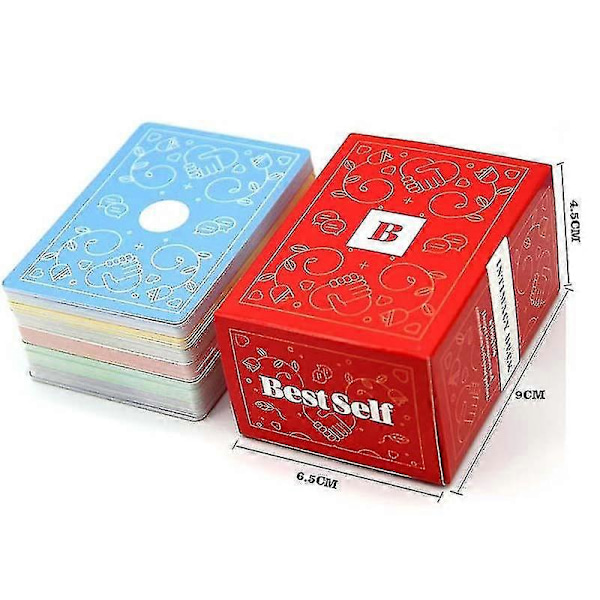 Intimacy Deck av Bestself - Fullt Engelska Romantiska Parspelkort Kärleksfull Dialog Red