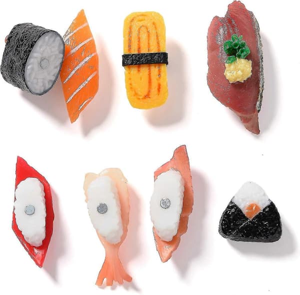 Söpöt jääkaappimagneetit - Simuloidut sushi-koristemagneetit