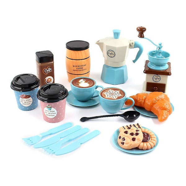 Klassisk Modell Kaffeset Moka för Expresskruka Köksleksak Flickfavorit Coffee pot set