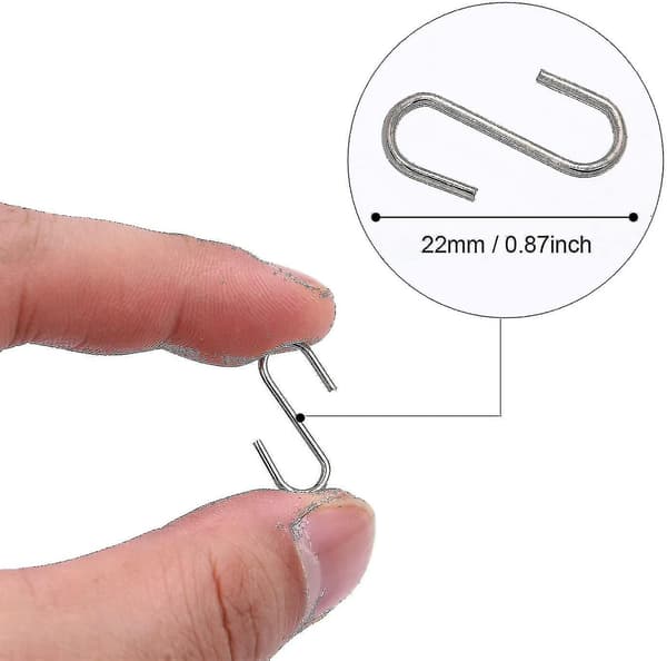 150 Stk Mini S Kroker Koblinger Metall S S Krok Hs