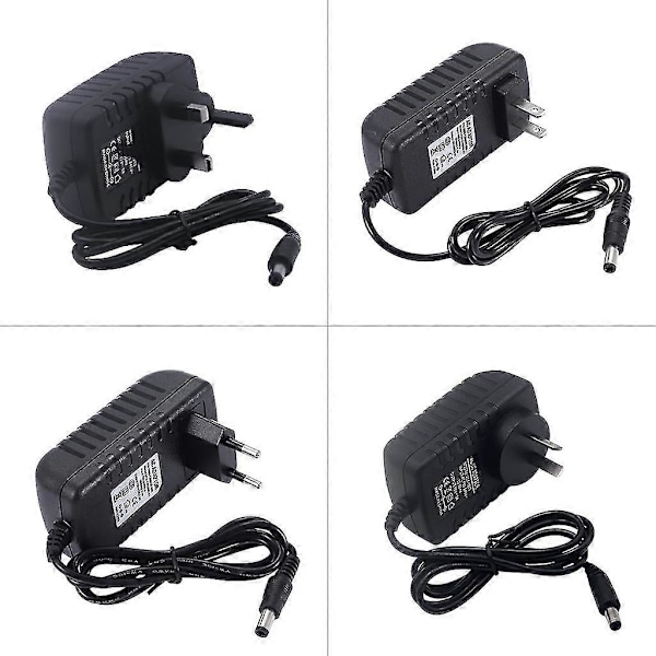 24V 1A 2A 3A 5A 6A 8A 10A AC/DC-adapter, strömadapter, laddare med strömbrytare, 5,5x2,1-2,5 mm hane-kontakt, för LED-belysning