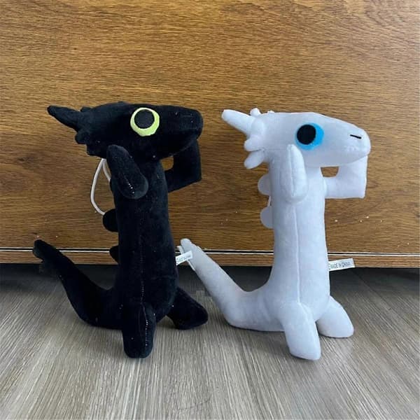 Toothless Dancing Meme Plyschleksak Dansande Drake 25cm Docka Svart