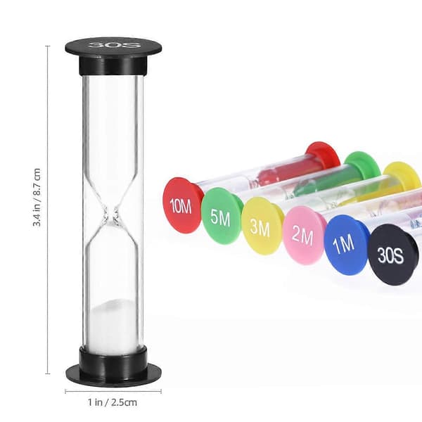 Timere Børn Sandglas Timer Sand Timer Timeglas Sandur 5 Minutter Timeglas Timer 1 Minut