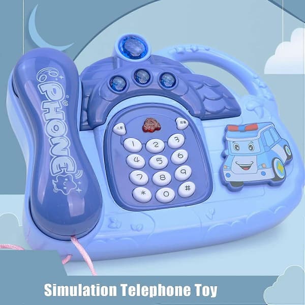 \"Simulasjon telefon leketøy barnas simulasjon telefon kul musikk belysning foreldre-barn interaktivt puslespill\"