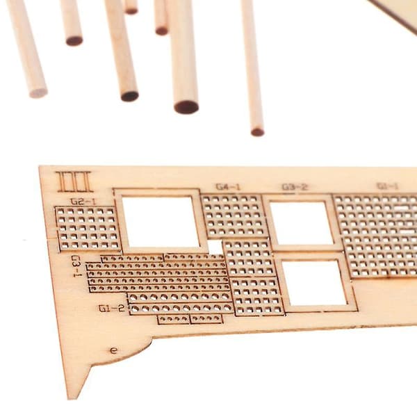 1:100 Halcon Træ Sejlbåd Model DIY Kit Skibsmontering Dekoration Gave Db