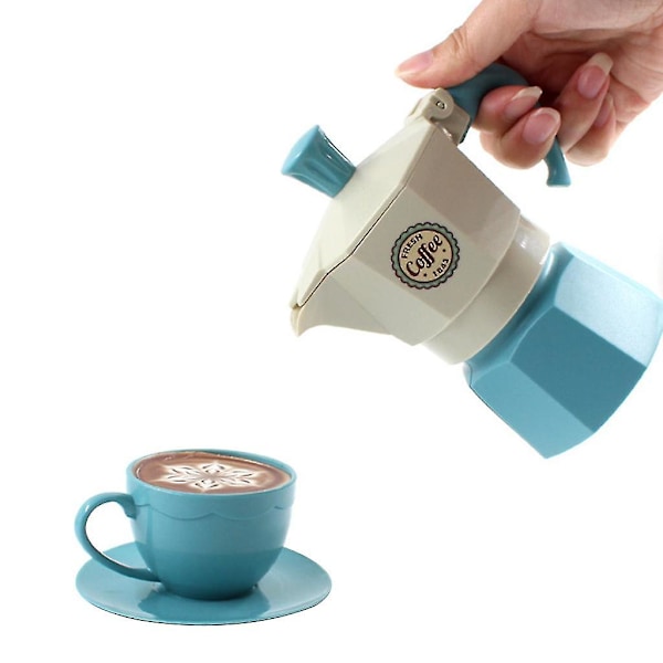 Klassisk Modell Kaffeset Moka för Expresskruka Köksleksak Flickfavorit Coffee pot set