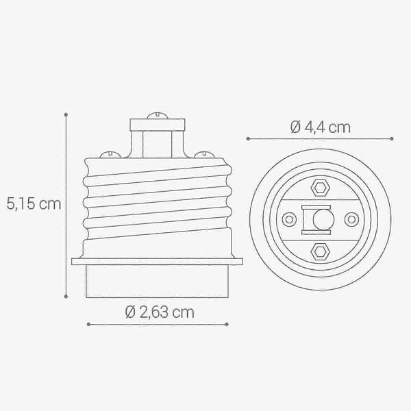10x Sokkeladapter - 10x E40 til E27 Sokkelkonverter - E27 Base Lampeholder Adapter til Halogen LED Pære
