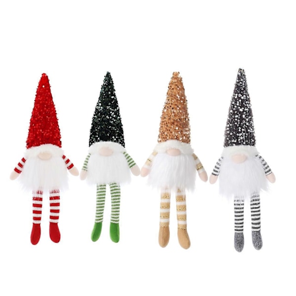 2024 Dekorationer LED Tomte Paljetter Ansiktslös Docka Nattlampa för Hem Semester Jul Ornament Gåva Navidad Nyår C 30cm