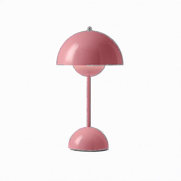 LED Blomknopp Bordlampa USB Sängbord Bröllopsskrivbord Enkel Rått Säng -g-rosa-USB Laddningsbar